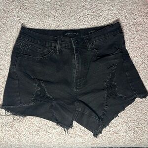 Kendall + Kylie Black Jean Shorts